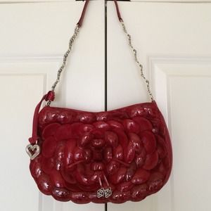 NWT Brighton leather mini handbag with flower