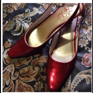 Sexy Red Venom sling back shoes