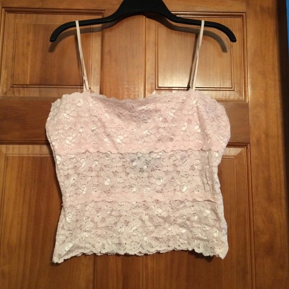 Light pink lacey tank top
