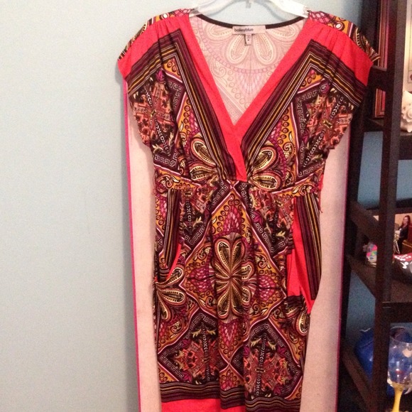 Orange pattern dress - Picture 1 of 2