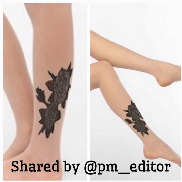 Urban Outfitters Accessories - @pm_editor shared 💃💃Rose tattoo tights