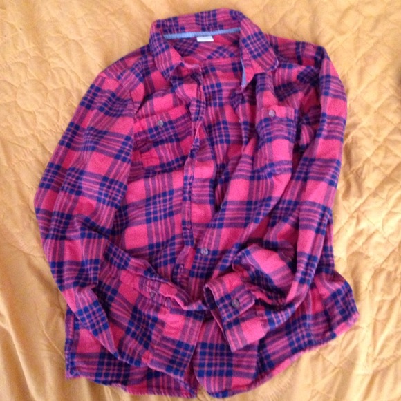 Mossimo Womens Flannel shirt size xl red & blue