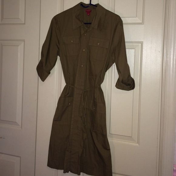Merona Dresses & Skirts - army style dress