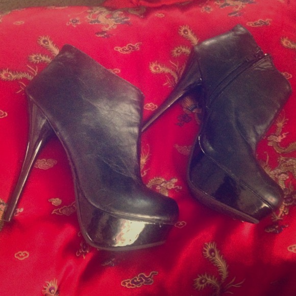 Leather Heeled Booties.