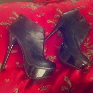 Leather Heeled Booties.