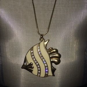 Guess fish long necklace