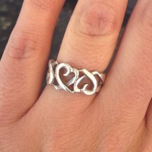 Authentic Tiffany's Elsa Peretti Open Heart Ring