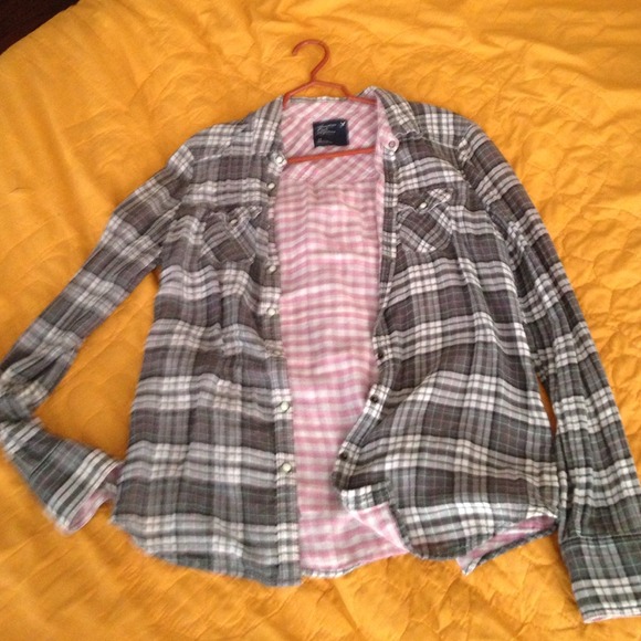 American Eagle checkered 14 - xl shirt womens