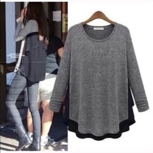 ✨Great Soft Hi/Lo Shirt in Grey✨