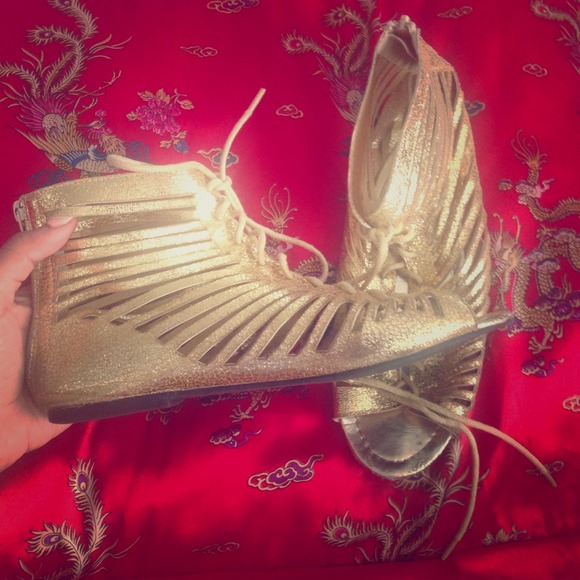 Golden Gladiator Sandal.