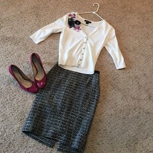 J crew NWOT tweed skirt
