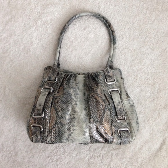 Faux Snakeskin Purse