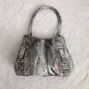 Faux Snakeskin Purse