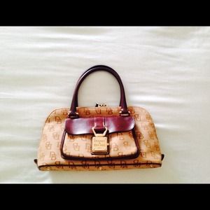 Authentic brown Dooney & Burke small handbag