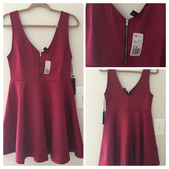 ✨Brand new burgundy forever21 dress👗👗