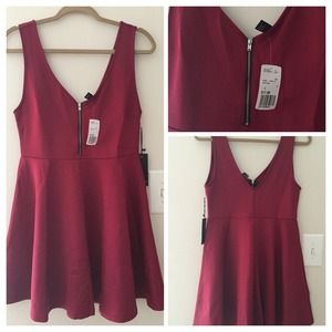 ✨Brand new burgundy forever21 dress👗👗