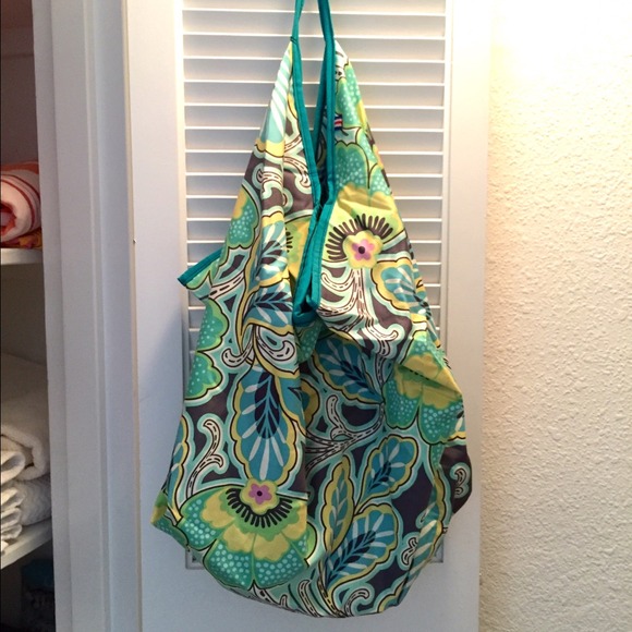 ❌SOLD❌ Handmade Turquoise Multi-Color Beach Bag