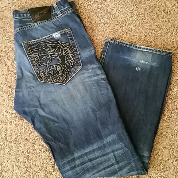 Men's ed hardy jeans and m75 men's jeans