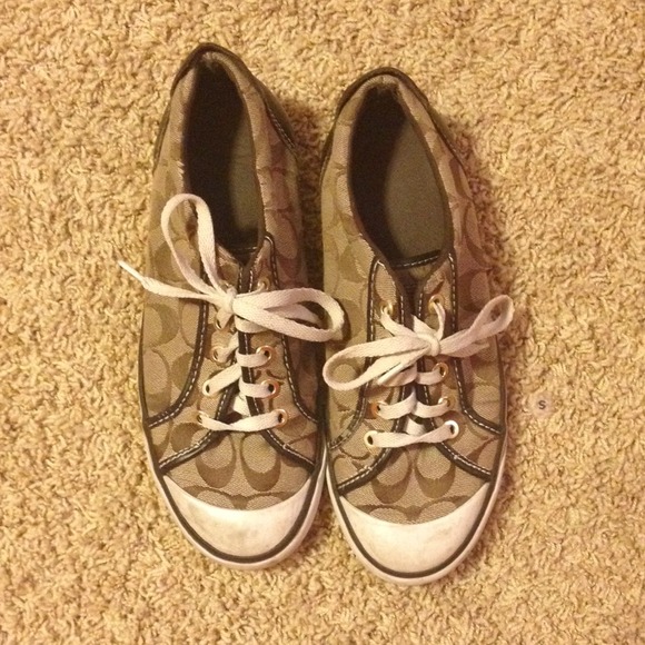 Brown coach shoes