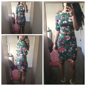 Topshop Zip Waist Bodycon Dress