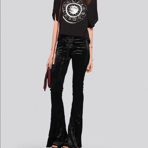 Gypsy Warrior velvet bell bottoms size small