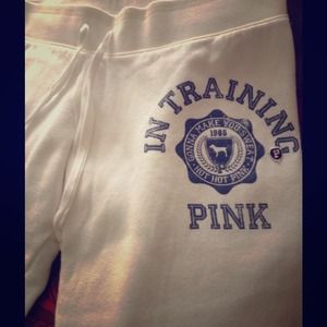 2 pairs of VS Pink logo sweatpants BUNDLE