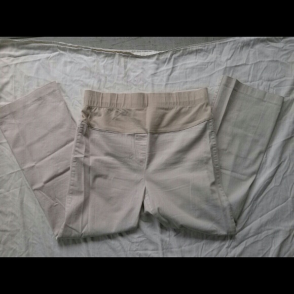 Petite M Motherhood Maternity Khaki Pants - Picture 1 of 4
