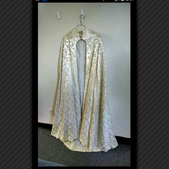 Cream colored heavy cape