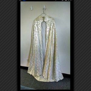 Cream colored heavy cape
