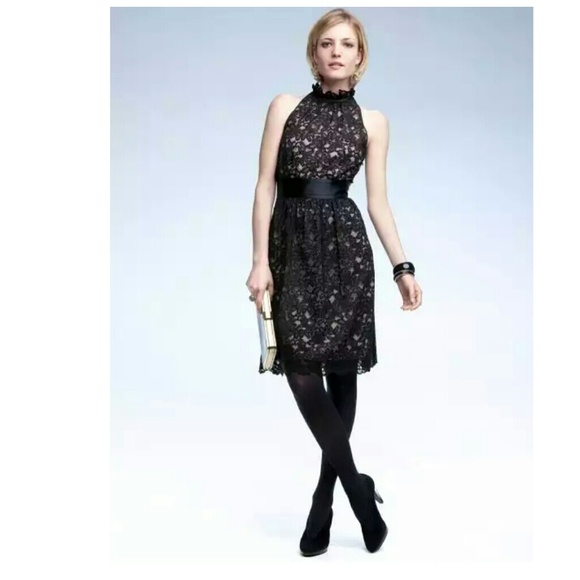 Banana Republic Black Lace Dress