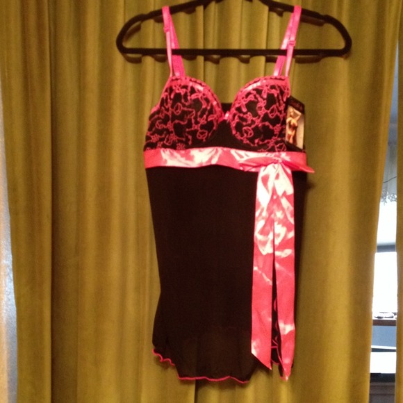 Black and pink baby doll