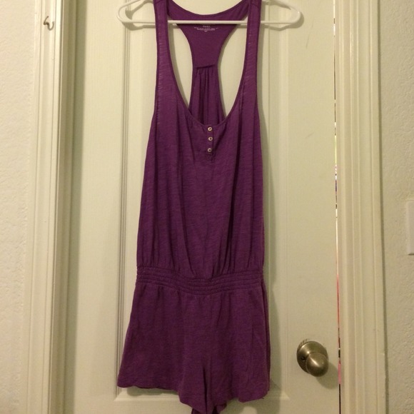 Cotton purple VS romper!