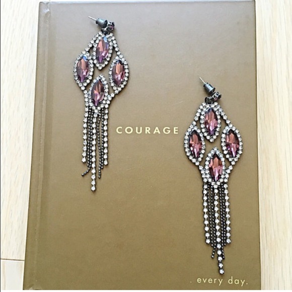 Crystal Pave Earrings NWOT - Picture 3 of 4