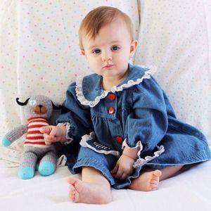 Vintage "Allison Ann" denim dress.