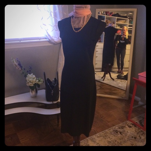 Calvin Klein sweater dress and jacket
