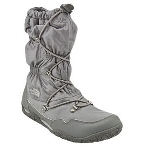 Grey winter North face lace up fur inside boot