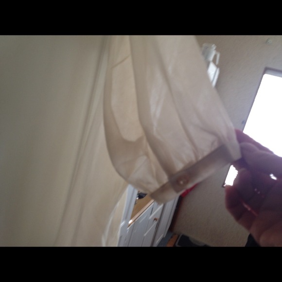 NWT Sheer ivory blouse - Picture 3 of 3
