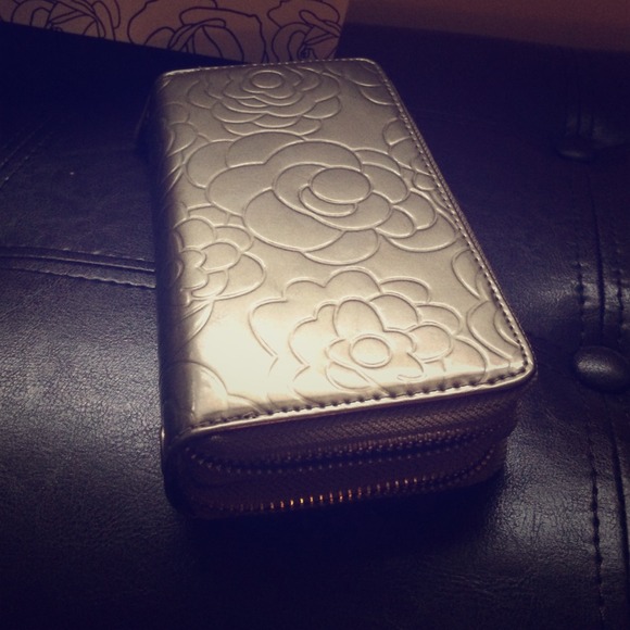 2 compartment zippered clutch