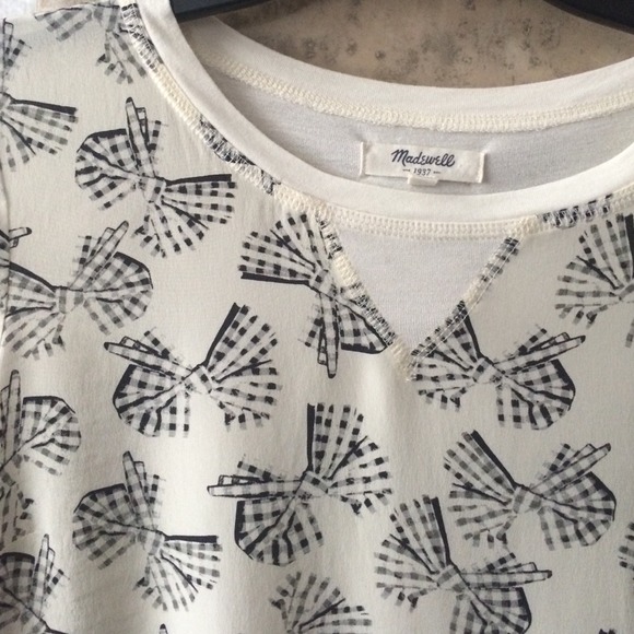 ❄ Silk Front Tee in Gingham Bow❄️