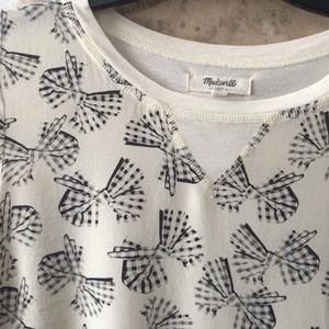 ❄ Silk Front Tee in Gingham Bow❄️