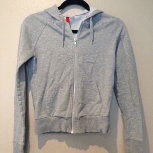 Grey Zip-Up Hoodie