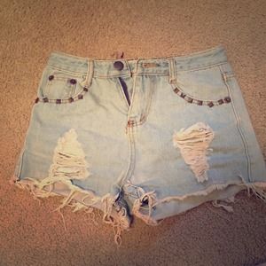 High waisted shorts