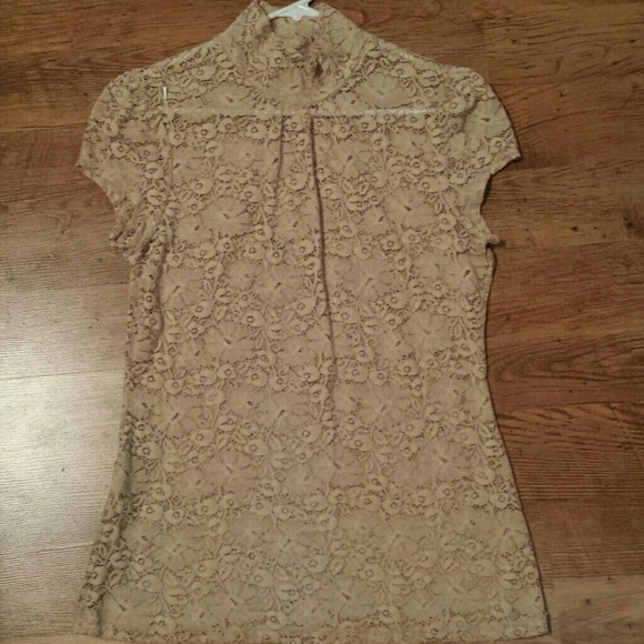 Lace top bundled with bat wing coat