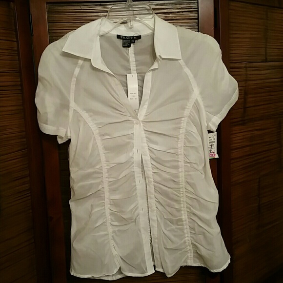 White top shirt blouse