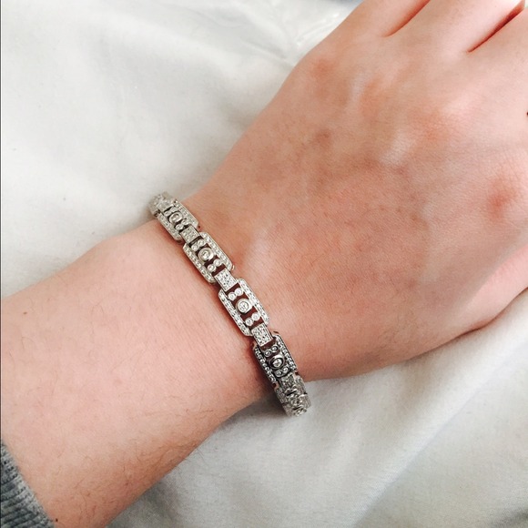 Tennis diamond bracelet certified 7700$