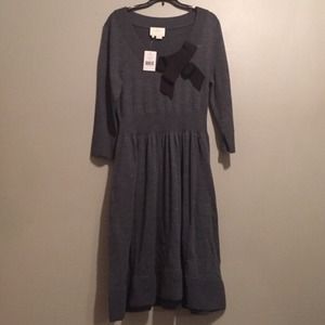 Kate spade grey 100% wool dress new size XL