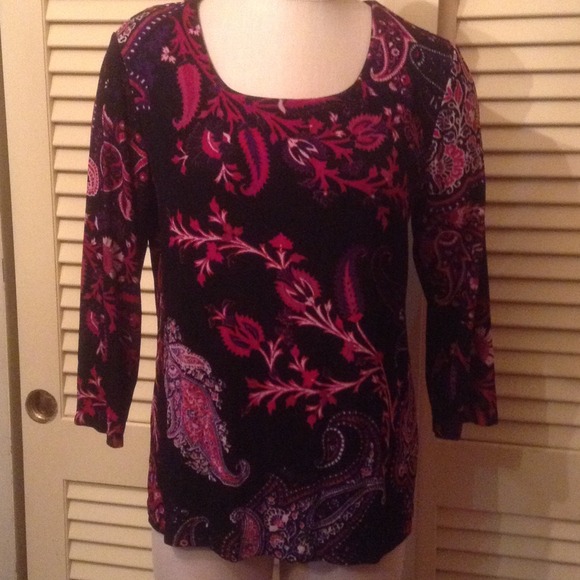 Kanpur Paisley Belinda 3/4 LS Top