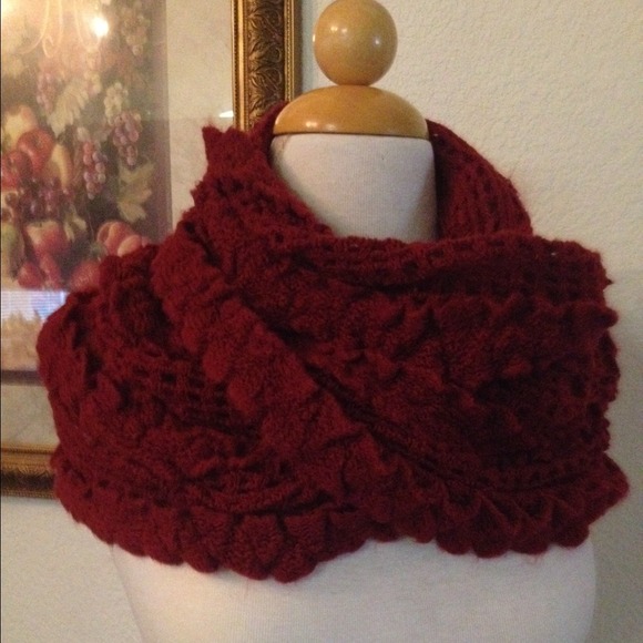 Sold Locally.. Cozy Red Infinity Scarf