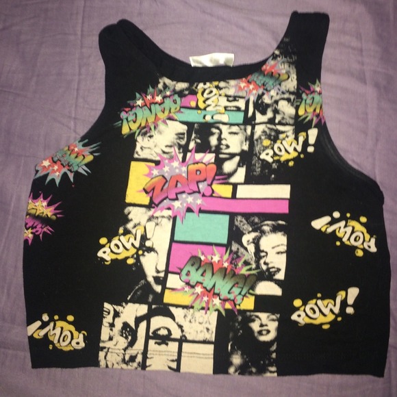 Marilyn Monroe Comic Crop Top