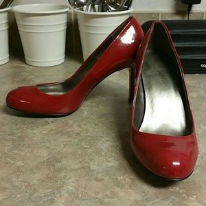 Ann Taylor Red Patent Heels